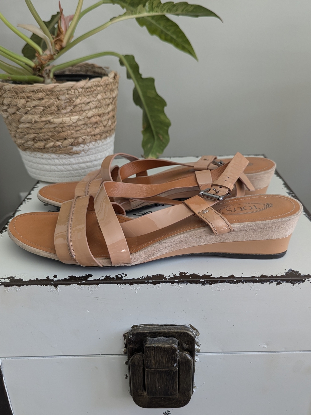 Tod's Patent Leather Strappy Sandals